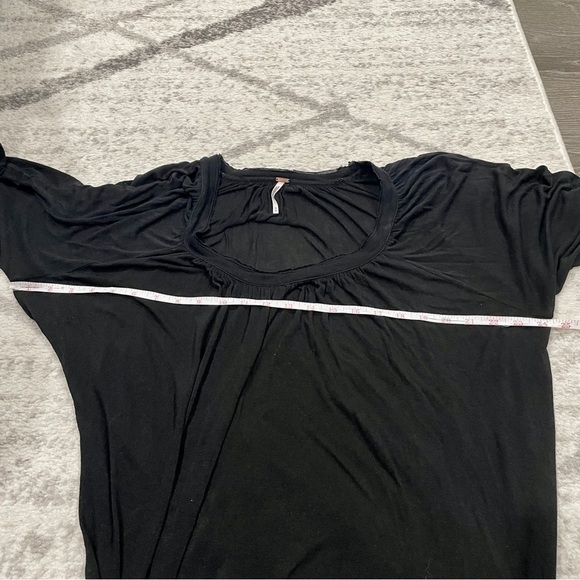 Free People Black Draping Long Sleeve Shirt - Picture 9 of 11